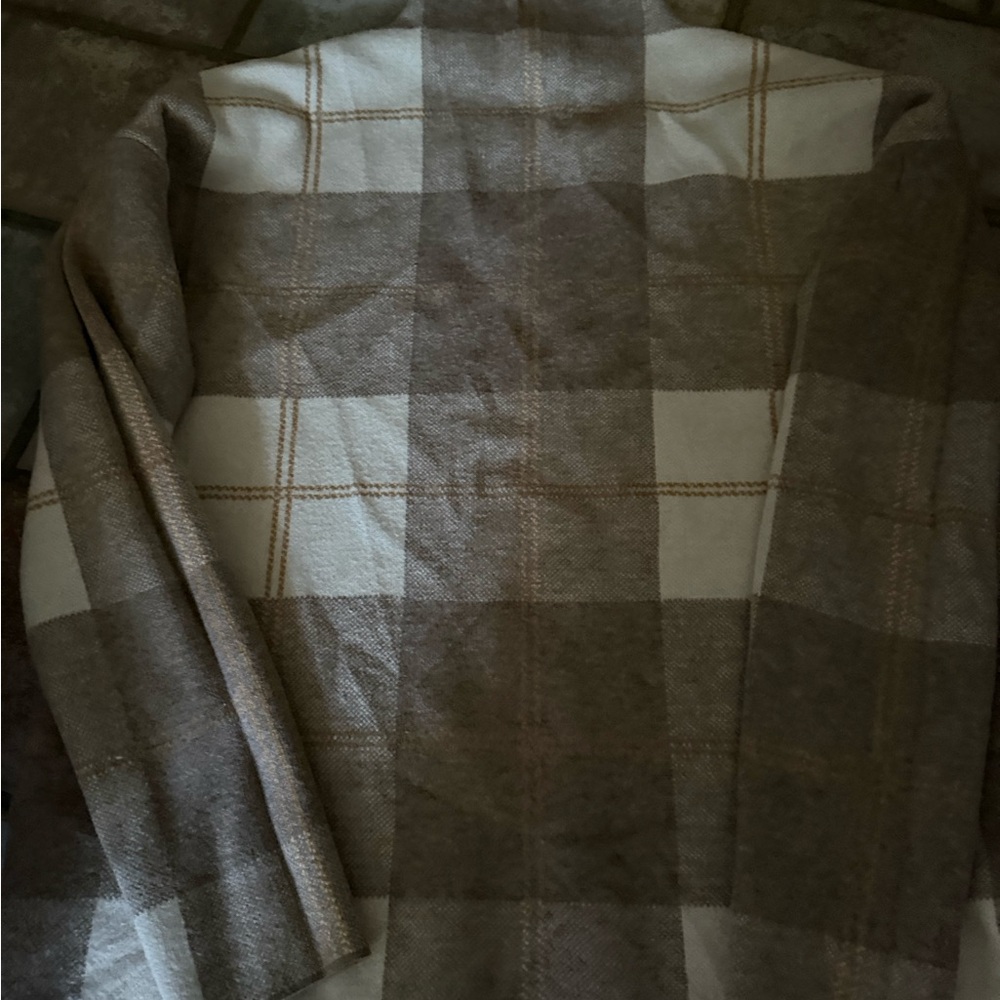 Rachel Zoe plaid sweater medium - Picture 2 of 4